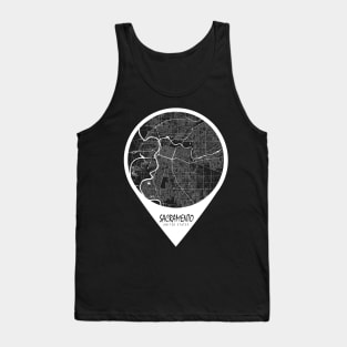 Sacramento, USA City Map - Travel Pin Tank Top